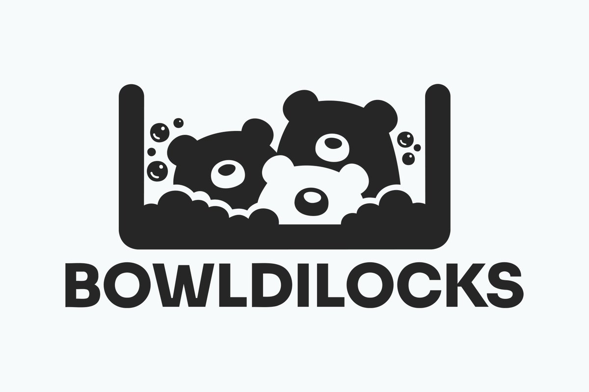 The Bowldilocks logo in solid black